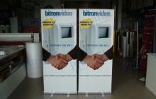 bitron roll up banner espositore pubblicitario allestimenti