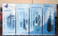 civu lavoro roll up banner espositore pubblicitario allestimenti