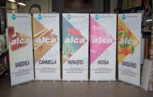 alca roll up banner espositore pubblicitario allestimenti