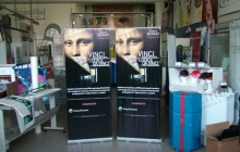 sony roll up banner espositore pubblicitario allestimenti