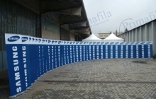samsung roll up banner espositore pubblicitario allestimenti