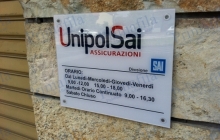 unipolsai targhe insegne pubblicità logo sede