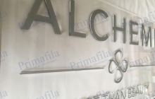 alchemy targhe insegne pubblicità logo sede